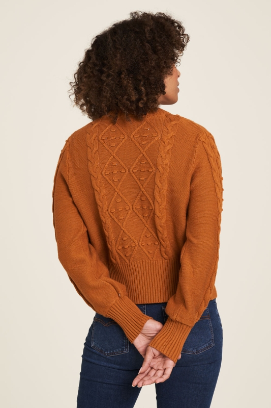 Kuschelige Strickjacke - ginger